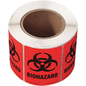 BRADY 17697LS Warning Label 4 Inch H 2-7/8 Inch Width - Pack Of 500 | AF4WHT 9ME12