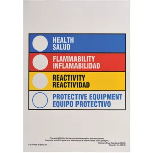 BRADY 20040LS Hmig Label 10 Inch H 7 Inch Width - Pack Of 100 | AF4CTT 8REK9