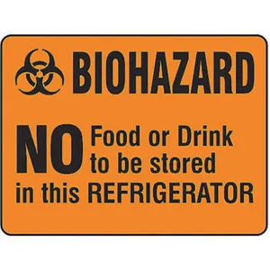 BRADY 20329LS Biohazard Label 3-1/2 Inch Width 5 Inch H - Pack Of 20 | AF3NZE 8AAH9