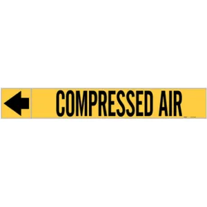 BRADY 20416 Pipe Marker Compressed Air 1 In.h | AF4PGE 9E534