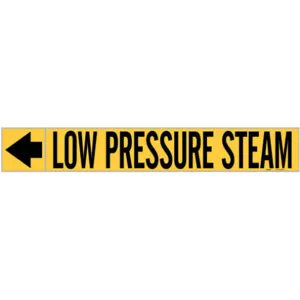 BRADY 20445 Pipe Marker Low Pressure Steam 1 In.h | AF4TBG 9J176