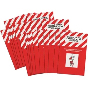 BRADY 2112SP Prinzing Spanish Lockout Books - Pack Of 25 | AA7HQH 15Y922