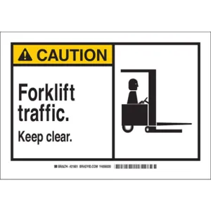 BRADY 83929 Safety Sign Label 5 Inch Width 3-1/2 Inch Height | AD2RZZ 3TU89