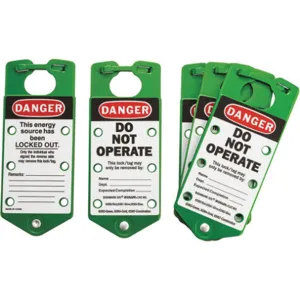 BRADY 22075-G Labeled Lockout Hasp Snap -on 6 Lock - Pack Of 5 | AF2FQD 6T441