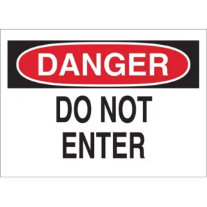 BRADY 87750 Danger Label 3-1/2 Inch H 5 Inch Width | AB3THZ 1VC47