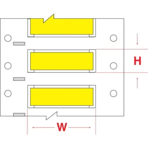 BRADY HX-1500-150-YL-J Wire Marker Wire Sleeve PermaSleeve(R) | AH2TRG 30DJ47