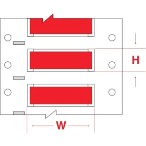 BRADY 3PS-125-2-RD-S Wire Marker Wire Sleeve PermaSleeve(R) | AH2TEH 30DF92