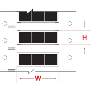 BRADY 2HX-500-2-BK-3 Wire Marker Wire Sleeve PermaSleeve(R) | AH2TBA 30DE65