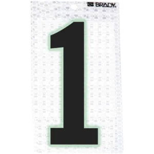 BRADY 3000-1 Ultra Reflective Numbers 1 - Pack Of 10 | AA6REE 14R101