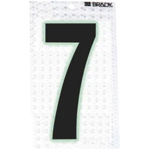 BRADY 3020-7 Ultra Reflective Numbers 7 6 Inch H - Pack Of 10 | AA6RHP 14R179