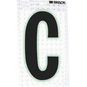 BRADY 3020-C Ultra Reflective Numbers C 6 Inch H - Pack Of 10 | AA6RHV 14R184