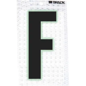 BRADY 3020-F Ultra Reflective Numbers F 6 Inch H - Pack Of 10 | AA6RHY 14R187