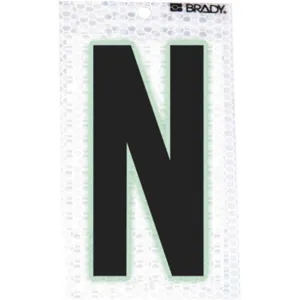 BRADY 3010-N Ultra Reflective Letter N - Pack Of 10 | AA6RGT 14R159