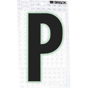 BRADY 3020-P Ultra Reflective Numbers P 6 Inch H - Pack Of 10 | AA6RJJ 14R197