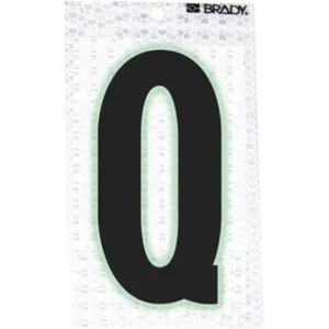 BRADY 3000-Q Ultra Reflective Letter Q - Pack Of 10 | AA6RFG 14R126