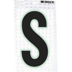 BRADY 3000-S Letter Label Character S - Pack Of 10 | AA6RFJ 14R128