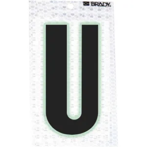 BRADY 3000-U Ultra Reflective Letter U - Pack Of 10 | AA6RFL 14R130