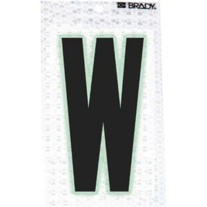 BRADY 3010-W Ultra Reflective Letter W - Pack Of 10 | AA6RHC 14R168