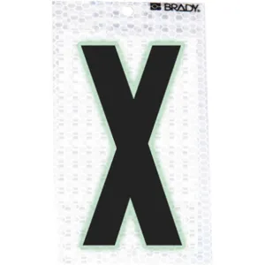 BRADY 3000-X Ultra Reflective Letter x - Pack Of 10 | AA6RFP 14R133