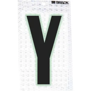 BRADY 3020-Y Ultra Reflective Numbers Y 6 Inch H - Pack Of 10 | AA6RJU 14R207