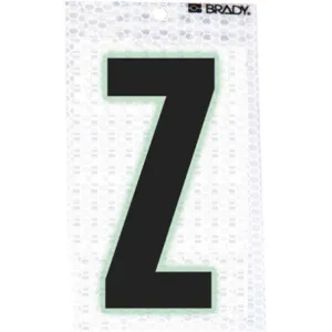 BRADY 3000-Z Ultra Reflective Letter Z - Pack Of 10 | AA6RFR 14R135