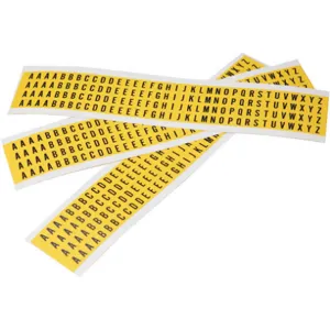 BRADY 3400-# KIT Number Label 0 Thru 9 Black On Yellow 3/8 Inch Height | AH4ZLZ 35TA24