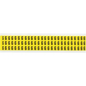 BRADY 3410-9 Number Label 9 1/2 Inch Height x 11/32 Inch Width Vinyl | AH3JMR 32MF41