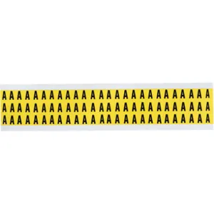 BRADY 3410-A Letter Label A 1/2 Inch Height x 11/32 Inch Width Vinyl | AH3JMT 32MF42