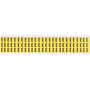 BRADY 3410-E Letter Label E 1/2 Inch Height x 11/32 Inch Width Vinyl | AH3JMX 32MF46