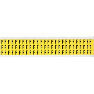 BRADY 3410-F Letter Label F 1/2 Inch Height x 11/32 Inch Width Vinyl | AH3JMY 32MF47