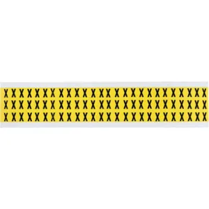 BRADY 3410-X Letter Label x 1/2 Inch Height x 11/32 Inch Width Vinyl | AH3JNT 32MF65