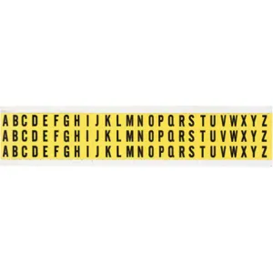 BRADY 34138 Letter Label A Thru Z 1/2 Inch Height x 11/32 Inch Width | AH3JFU 32MD92