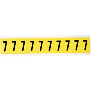 BRADY 3430-7 Number Label 1 Inch Height Character Vinyl Cloth | AG9KJL 20TA87