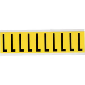 BRADY 3440-L Letter Label L 2-1/4 Inch Height x 7/8 Inch Width | AH3JQV 32MG14