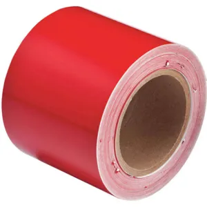 BRADY 36288 Banding Tape Red 4 Inch Width 90 Feet Length | AE8YVX 6GP10