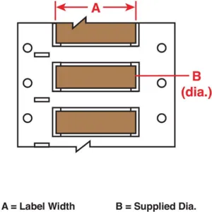 BRADY 3PS-500-2-BR Wire Marking Sleeves 2 Inch Width 0.851 Inch Length | AH3DCK 31DZ96