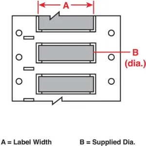 BRADY 3PS-125-2-GY Wire Marking Sleeves 2 Inch Width 0.235 Inch Length | AH3CXL 31DY81