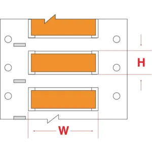 BRADY 3PS-187-2-OR-S Wire Marker Wire Sleeve PermaSleeve(R) | AH2TFH 30DG16