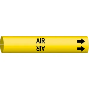 BRADY 4003-D Pipe Marker Air Yellow 4 To 6 In | AE3ZTL 5GYH5