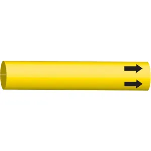 BRADY 4010-G Pipe Marker (blank) Yellow 8 To 9-7/8 In | AE4KKP 5LEJ7