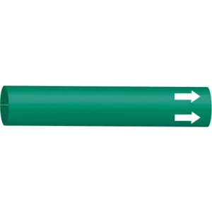 BRADY 4011-F Pipe Marker (blank) Green 6 To 9-7/8 In | AE4KKR 5LEJ9