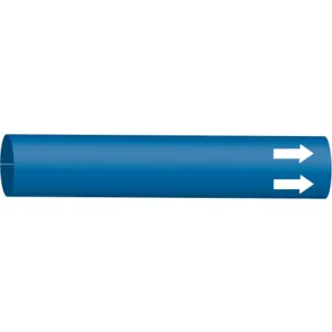 BRADY 4013-F Pipe Marker (blank) Blue 6 To 9-7/8 In | AE4KKY 5LEK5