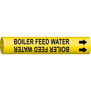 BRADY 4017-B Pipe Marker Boiler Feed Water 1-1/2 To 2-3/8 | AF3TUF 8CWE9