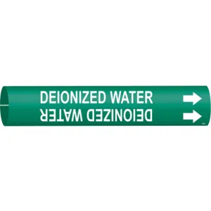 BRADY 4046-C Pipe Marker Deionized Water 2-1/2 To 3-7/8in | AE3ZVB 5GYN8