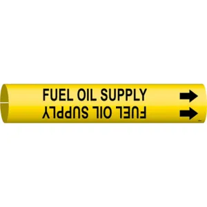 BRADY 4065-B Pipe Marker Fuel Oil Supply 1-1/2 To 2-3/8in | AE3ZGL 5GXN9