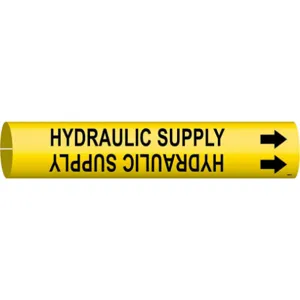 BRADY 4084-A Pipe Marker Hydraulic Supply 3/4 To 1-3/8 In | AF6BXG 9WDY3