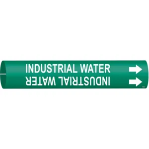 BRADY 4088-B Pipe Marker Industrial Water 1-1/2 To 2-3/8 | AE3ZHC 5GXR7