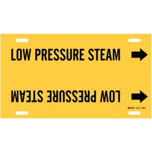 BRADY 4092-F Pipe Marker Low Pressure Steam 6 To 7-7/8 In | AE4KTU 5LFD3