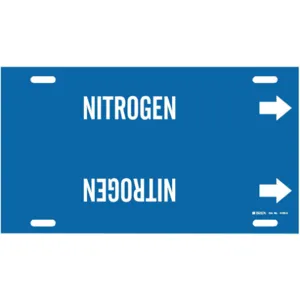 BRADY 4100-G Pipe Marker Nitrogen Blue 8 To 9-7/8 In | AE4KUG 5LFE6