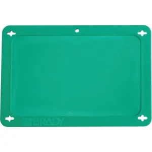 BRADY 41929 Blank Tag 2-1/2 x 4 Inch Green Plastic | AB2RXL 1NK42